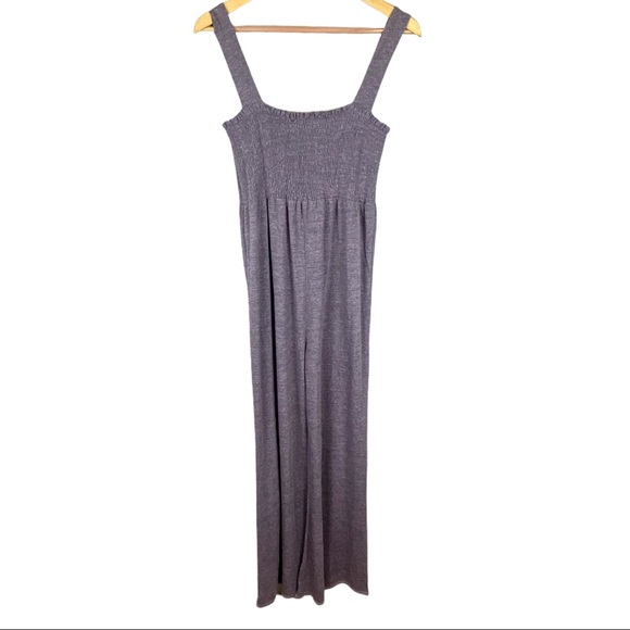 Chaser Pants - CHASER Triblend Jersey Wide Leg Smocked Jumpsuit M